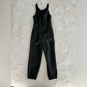 Zara Faux Black Leather Romper